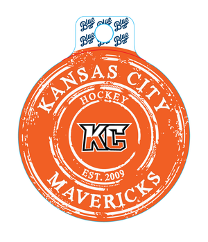 Sticker KC Distressed Circle