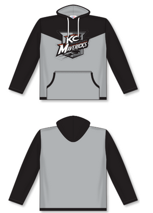 Mens Sublimation Blk/Grey V Hoodie