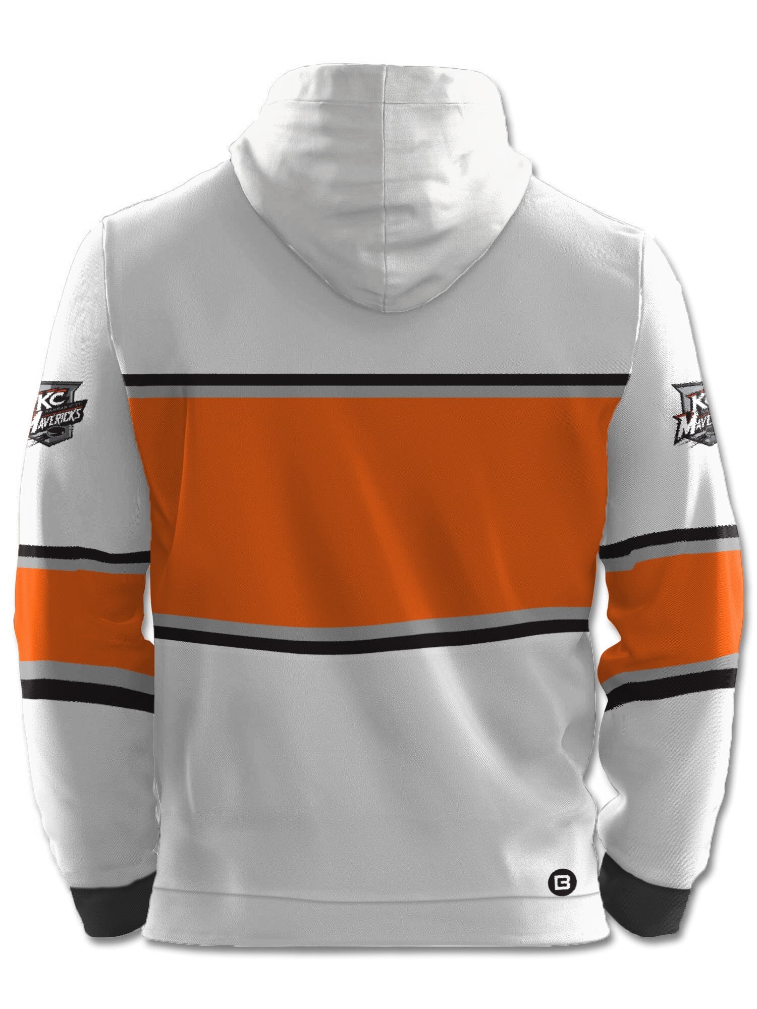 Kansas City Mavericks White Hockey Hoodie