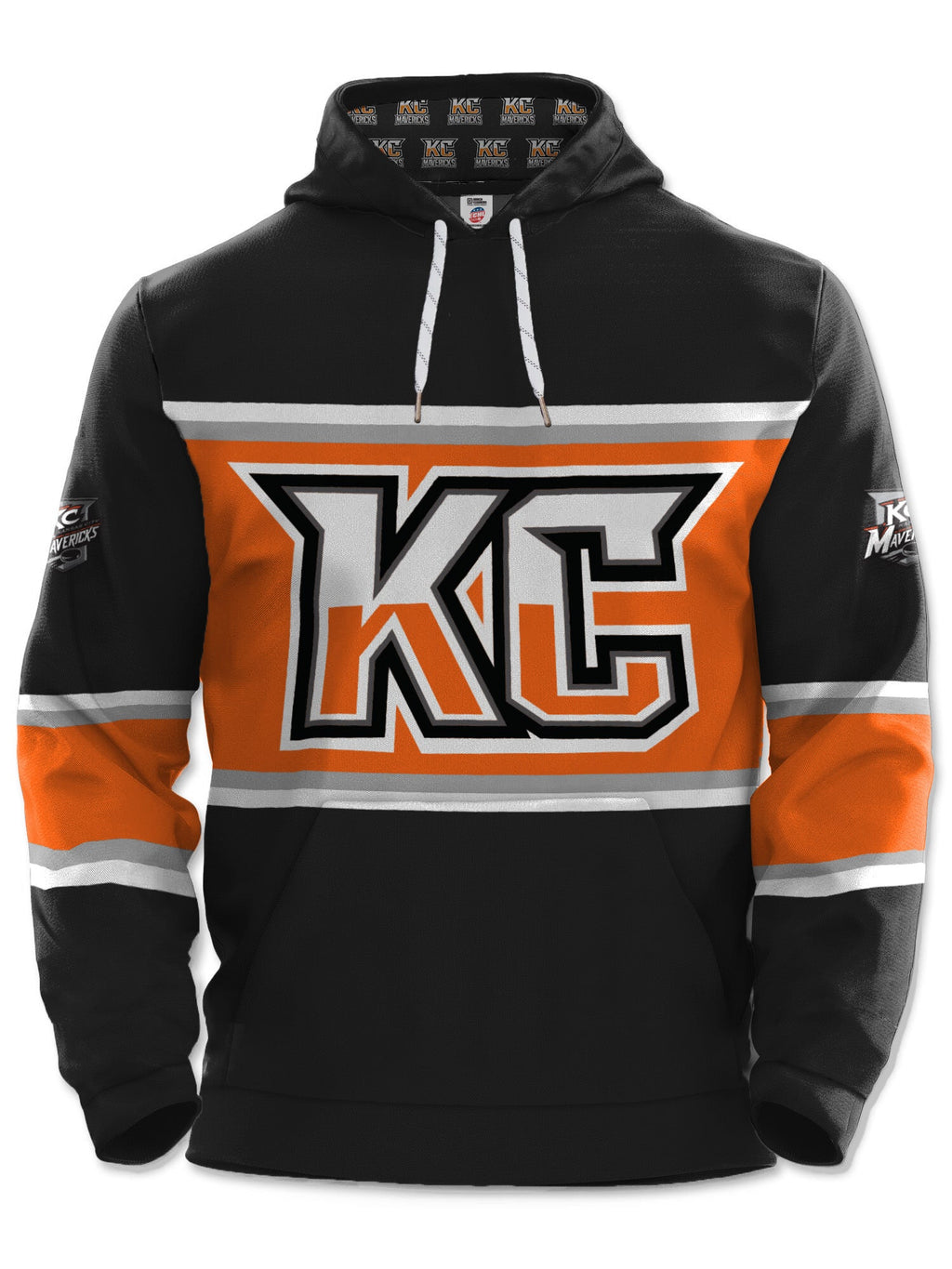 Kansas City Mavericks Black Hockey Hoodie