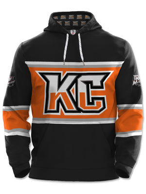 Kansas City Mavericks Black Hockey Hoodie