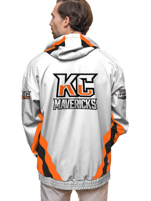 Kansas City Mavericks White Hockey Windbreaker