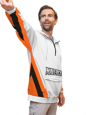 Kansas City Mavericks White Hockey Windbreaker