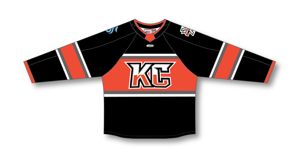 Coyote Promotions Kansas City Mavericks 3XL Hockey Jersey Black Rifle  Coffee