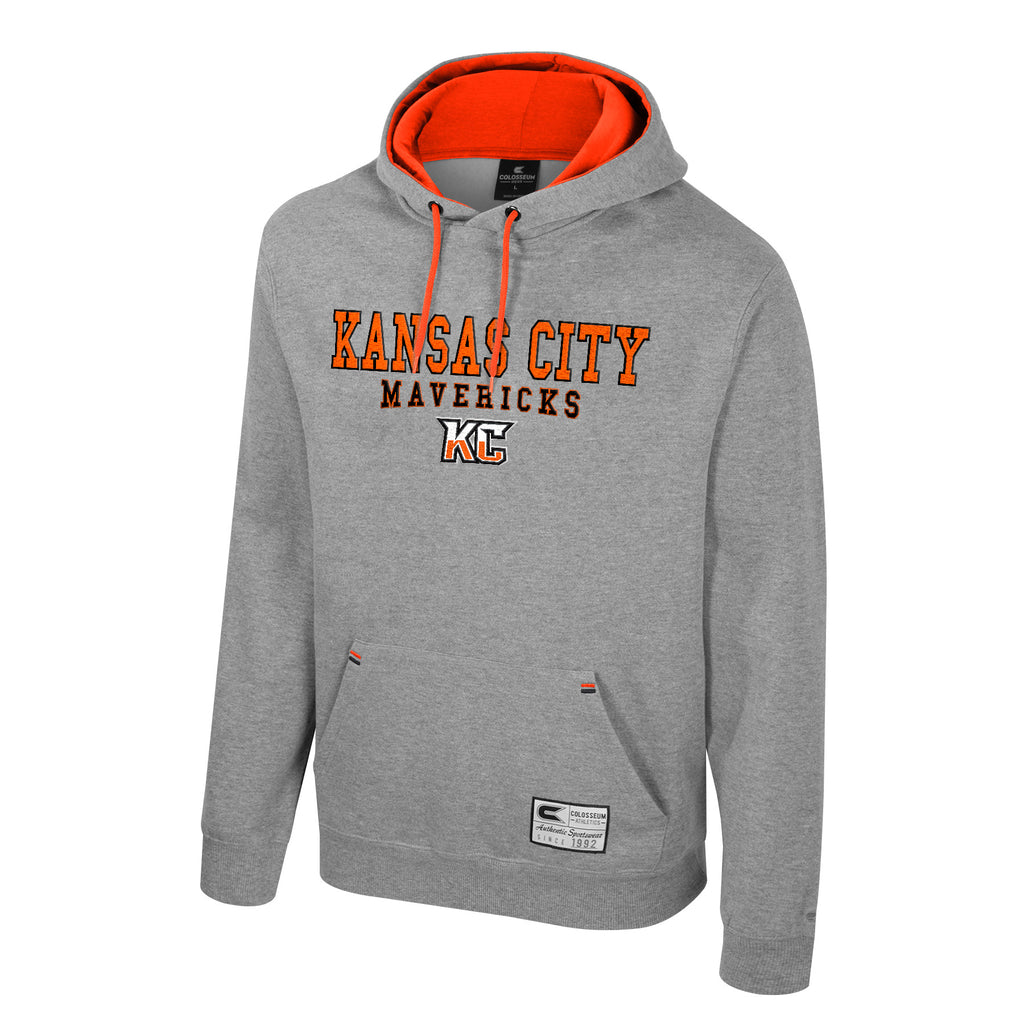 Mens Zion Grey Fleece Hoodie