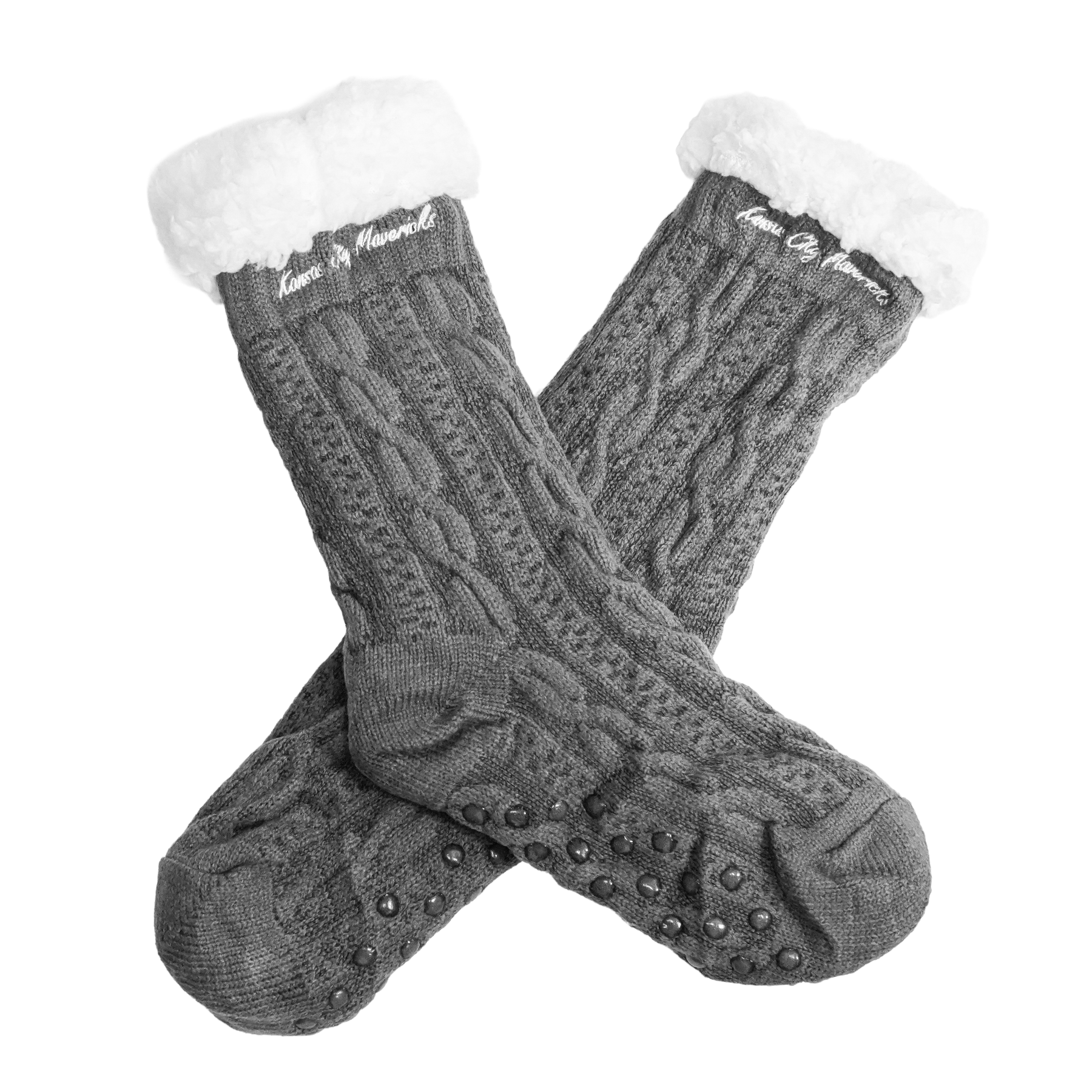 Novelty Cable Knit Fuzzy Socks