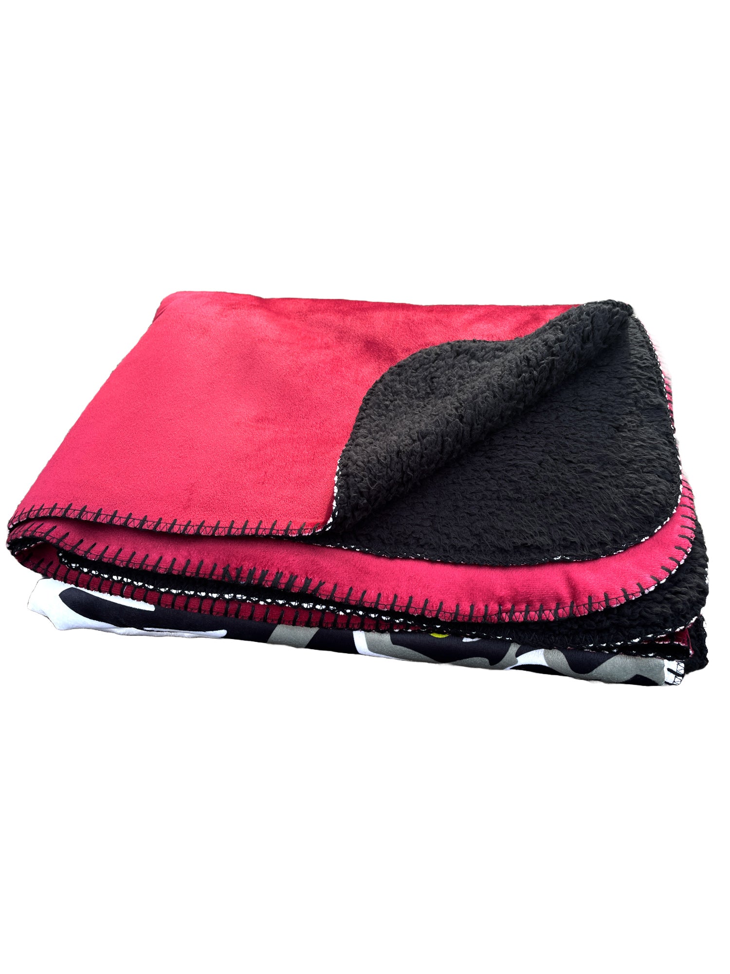 Kansas City Mavericks Black Sherpa Blanket