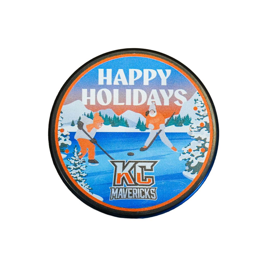 Novelty Happy Holidays Puck