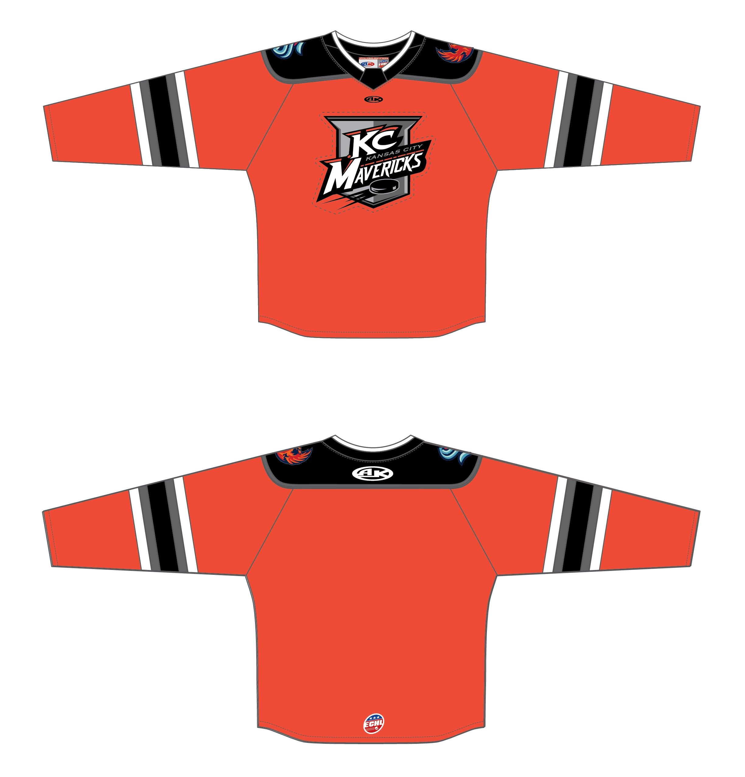 Coyote Promotions Kansas City Mavericks 2024 3XL Hockey Jersey Black Rifle Coffee