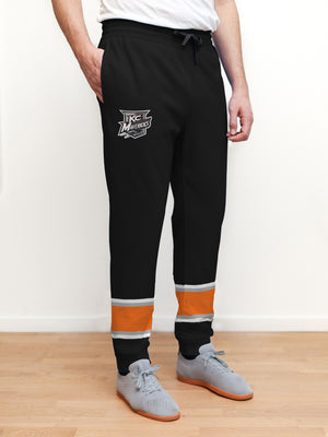 Kansas City Mavericks Black Hockey Jogger Pants
