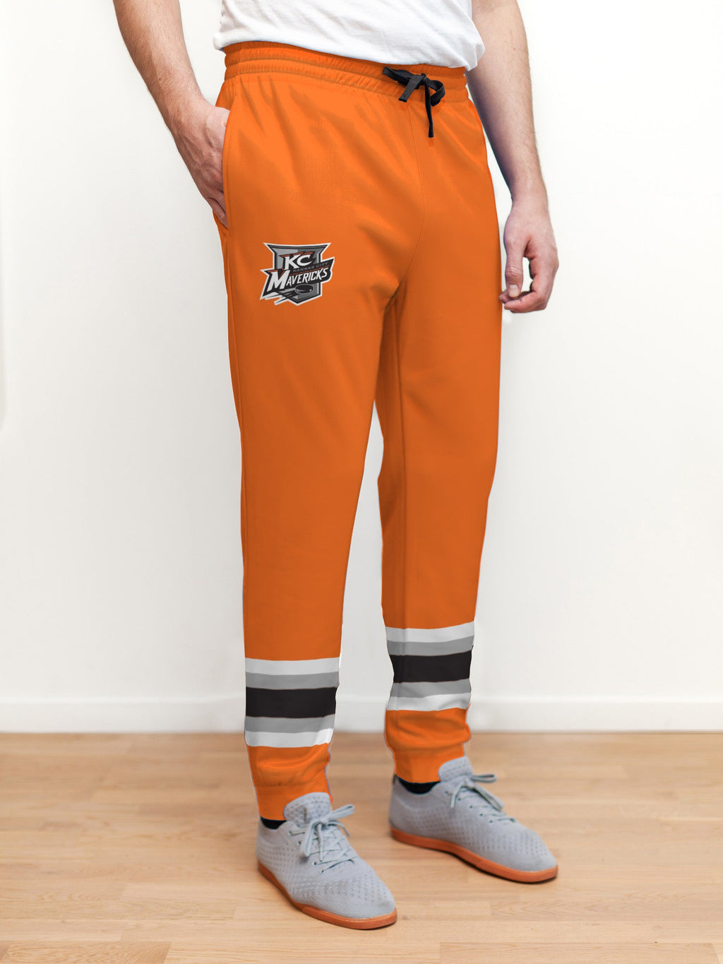 Kansas City Mavericks Orange Hockey Jogger Pants