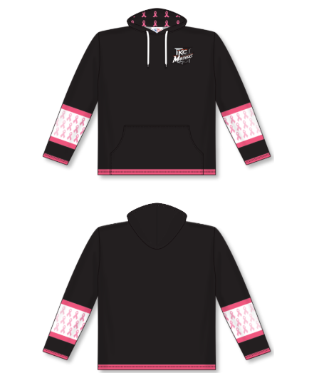 Womens/Unisex sublimation Pink Ribbon Hoodie