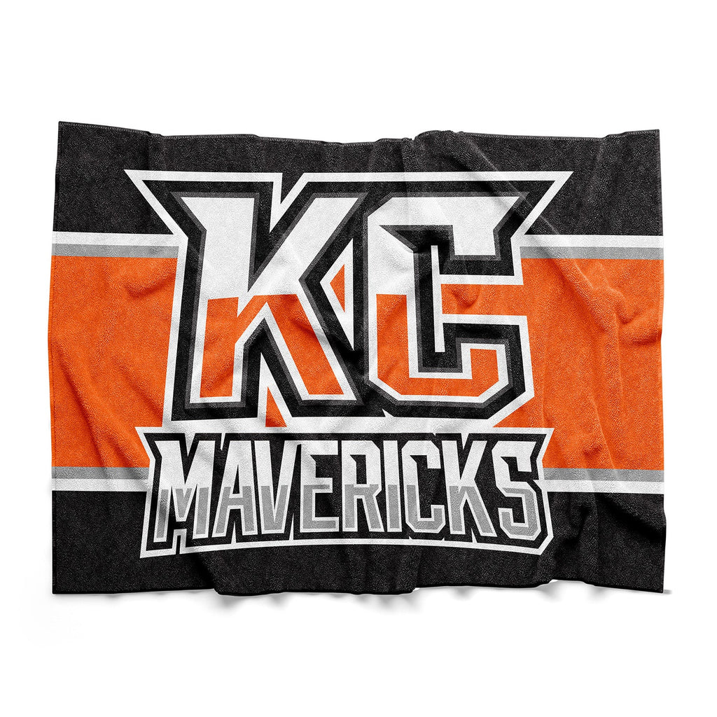 Kansas City Mavericks Black Sherpa Blanket