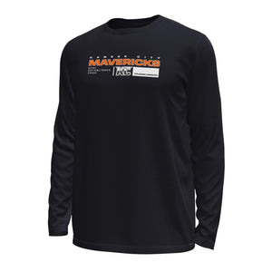 Mens UA L/S Black Tech Tee