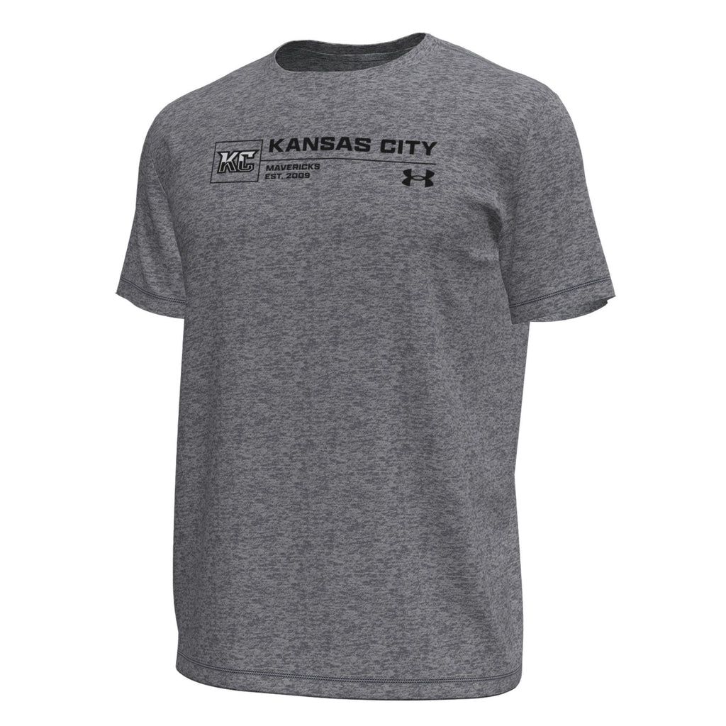 Mens UA S/S Tech Tee Castlerock