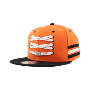 Hat Flat Bill Hockey Lace Up Orange